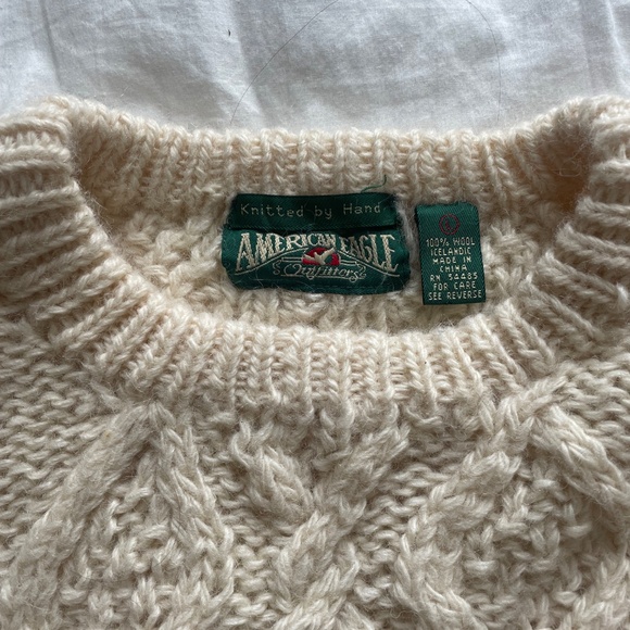 Vintage American Eagle Hand Knitted Crewneck - Picture 2 of 2
